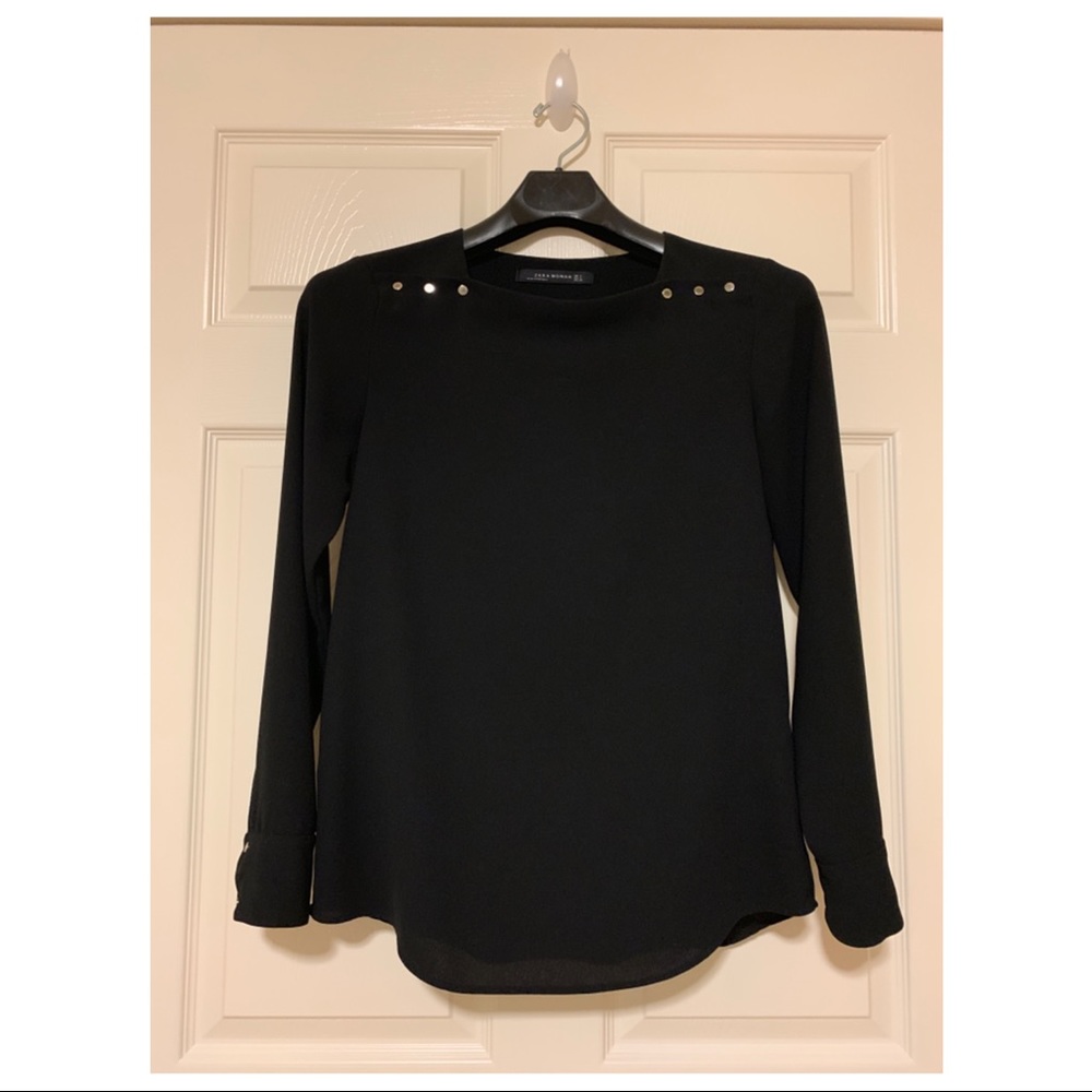 Zara Woman Black Tops